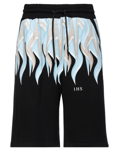 Ihs Man Shorts & Bermuda Shorts Black Size M Cotton