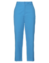 Merci .., Woman Pants Azure Size 8 Cotton, Elastane In Blue