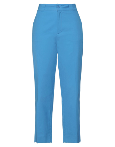 Merci .., Woman Pants Beige Size 8 Polyester, Viscose, Elastane
