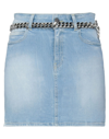 GAELLE PARIS GAËLLE PARIS WOMAN DENIM SKIRT BLUE SIZE 32 COTTON, ELASTANE,13662590FI 4