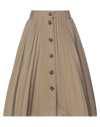 Red Valentino Midi Skirts In Beige