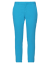 Merci .., Woman Pants Turquoise Size 8 Cotton, Elastane In Blue
