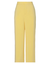 Merci .., Woman Pants Ocher Size 4 Viscose, Polyester In Yellow
