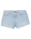 Merci .., Woman Denim Shorts Blue Size 30 Cotton In Blue