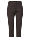 Virna Drò® Cropped Pants In Dark Brown