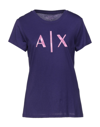 Armani Exchange T-shirts In Purple