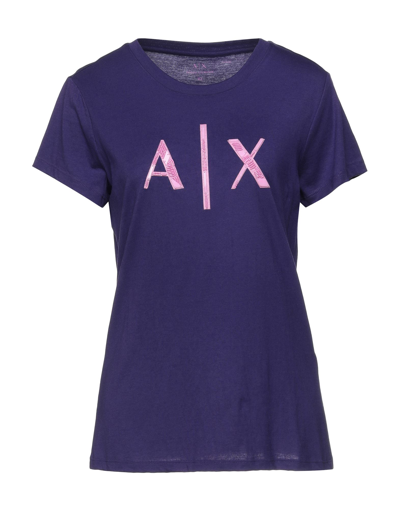 Armani Exchange T-shirts In Purple