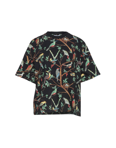 Kenzo Flock Of Birds Print T-shirt In Black