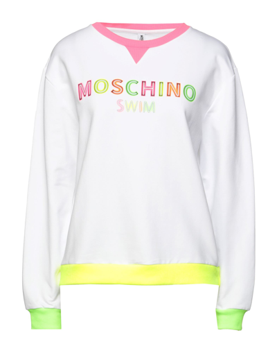 Moschino Sweatshirts In White