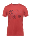 Giorgio Armani T-shirts In Rust