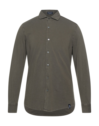 Drumohr Solid Color Shirt In Green
