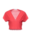 ASH ASH WOMAN TOP RED SIZE M POLYESTER, ELASTANE,12614947VN 5
