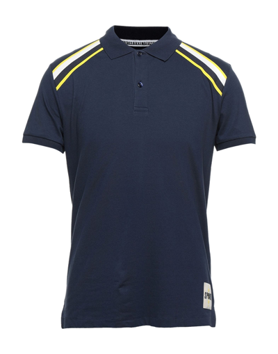 Bikkembergs Polo Shirts In Blue