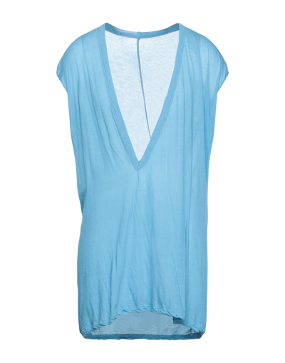 Rick Owens T-shirts In Azure