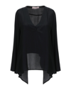 Twenty Easy By Kaos Blouses In Black