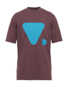 Valvola. T-shirts In Maroon