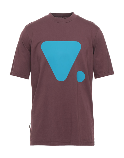 Valvola. T-shirts In Maroon