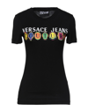 Versace Jeans Couture T-shirts In Black