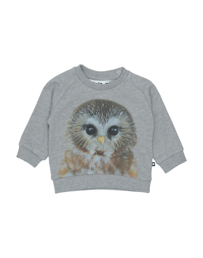 Molo Kids' Sweatshirts In Light Grey