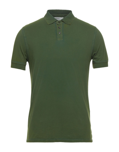 Alpha Studio Polo Shirts In Green