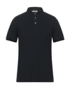 Alpha Studio Polo Shirts In Black