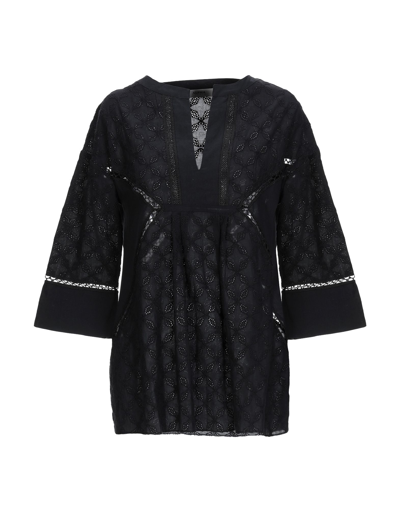 Alpha Studio Blouses In Black