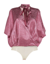 Space Simona Corsellini Blouses In Pink