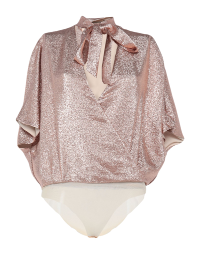 Space Simona Corsellini Blouses In Rose Gold