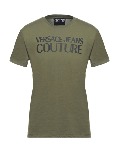 Versace Jeans Couture T-shirts In Military Green