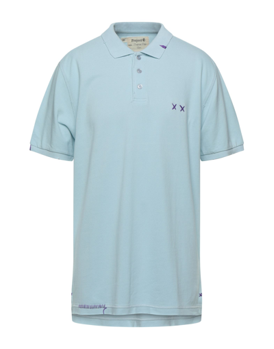 Project E Polo Shirts In Blue