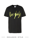 LES GIRLS LES BOYS X YOOX LES GIRLS LES BOYS X YOOX SCRATCHY PRINT T-SHIRT WOMAN T-SHIRT STEEL GREY SIZE M COTTON,12636433DW 3