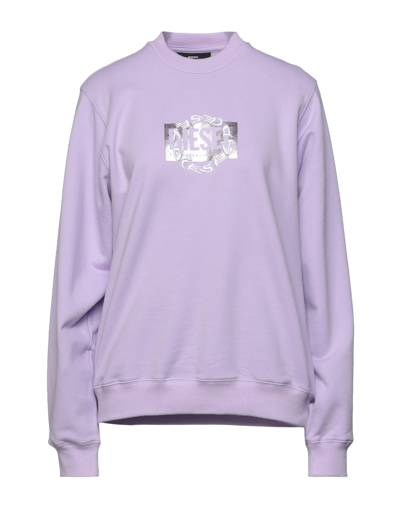 Diesel Sweatshirts In Lilac