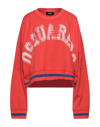 Dsquared2 Sweatshirts In Coral