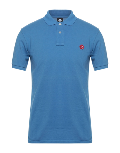 Aspesi Polo Shirts In Pastel Blue