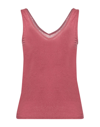 Majestic Soft-touch V-neck Tank In Fuschia