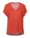 Majestic T-shirts In Red
