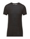 Rick Owens T-shirts In Dark Brown