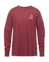 Huf T-shirts In Red