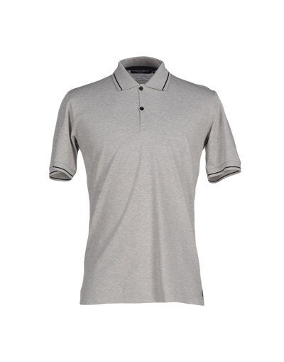 Dolce & Gabbana Polo Shirts In Grey