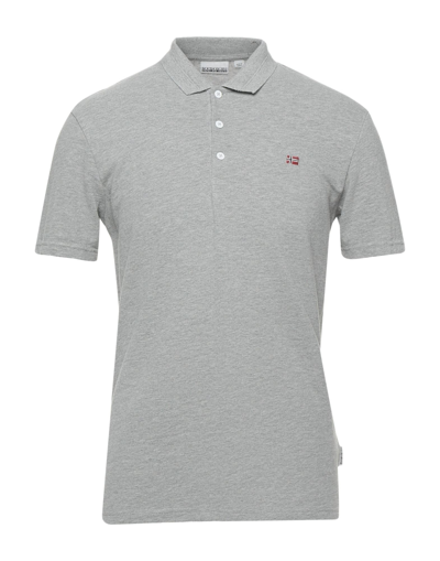 Napapijri Polo Shirts In Grey