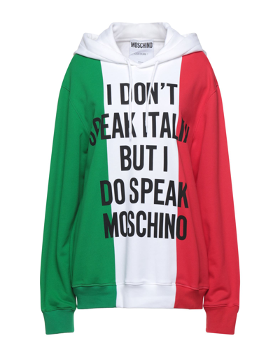 Moschino Sweatshirts In White