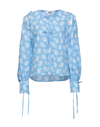 Msgm Blouses In Sky Blue