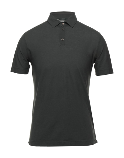 Zanone Polo Shirts In Steel Grey