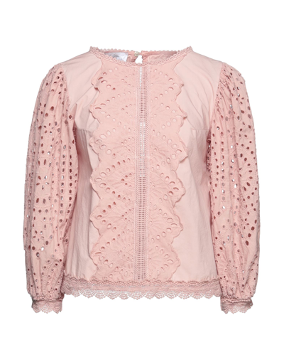 Soallure Blouses In Pink