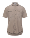 Aglini Shirts In Beige