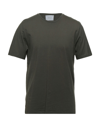 Vneck T-shirts In Military Green