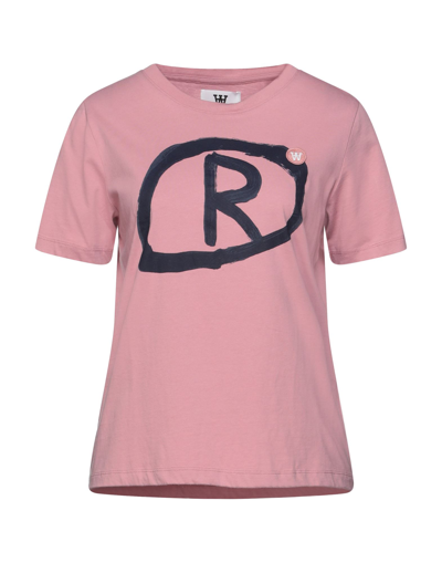 Double A By Wood Wood T-shirts In Pink