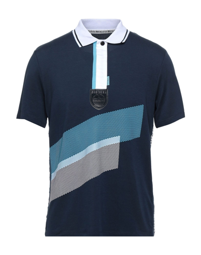 Bikkembergs Polo Shirts In Blue