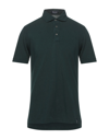 Drumohr Polo Shirts In Dark Green