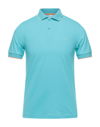 Sun 68 Polo Shirts In Blue
